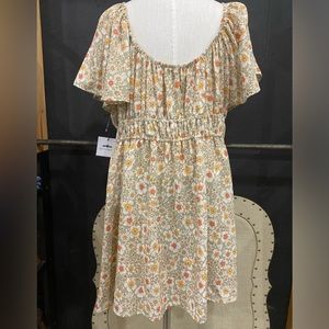 NEW PLUS SIZE  3X flowered, spring dress – stretchy! 🇺🇸 made in the USA